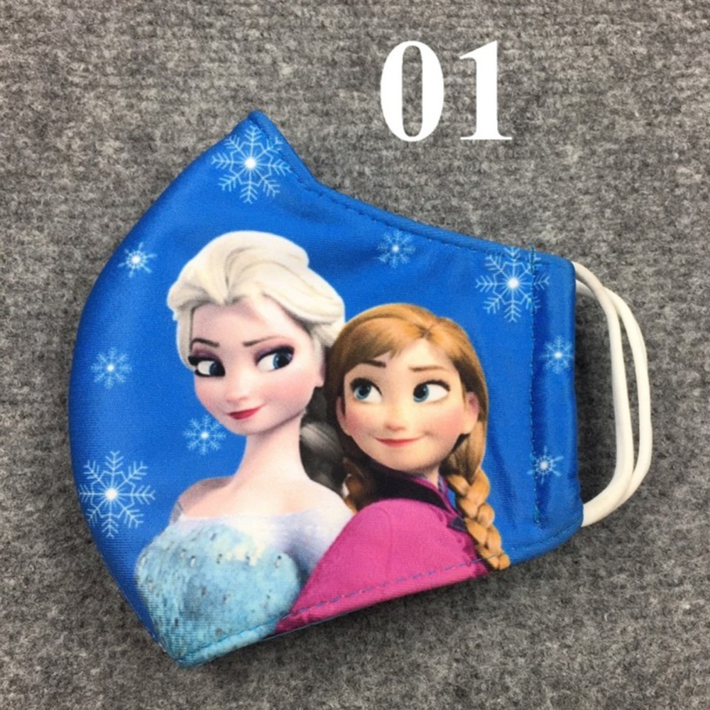 Children Kids Girl Face Mask Cover washable Frozen